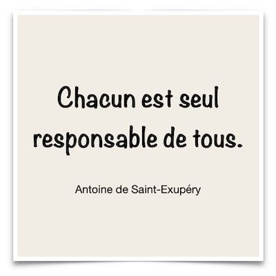 Citation de Antoine de Saint-Exupéry